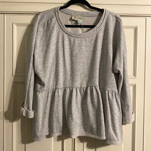 NWT Anthropologie Saturday Sunday Peplum Sweatshirt